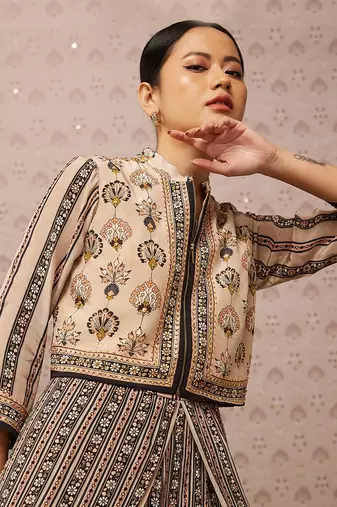 Sarouk Printed Jumpsuit With Jacket