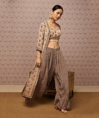 Sarouk Embroidered Co-Ord Set With Jacket 2