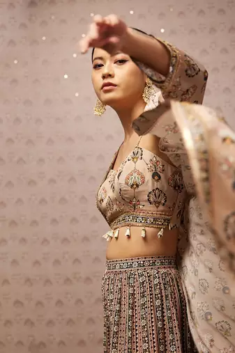 Sarouk Embroidered Co-Ord Set With Jacket