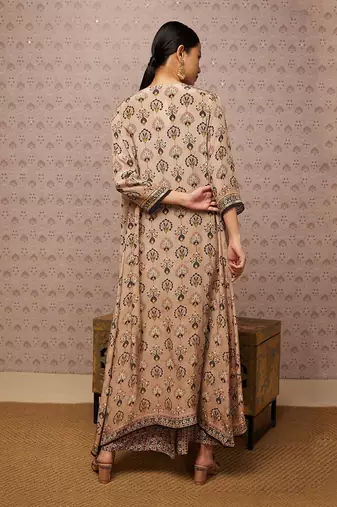 Sarouk Embroidered Co-Ord Set With Jacket