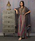 Ikaya Printed Co-Ord Set With Cape