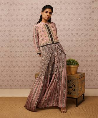Sarouk Printed Jumpsuit With Jacket 1