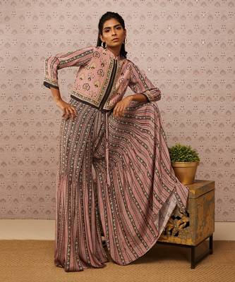 Sarouk Printed Jumpsuit With Jacket 2
