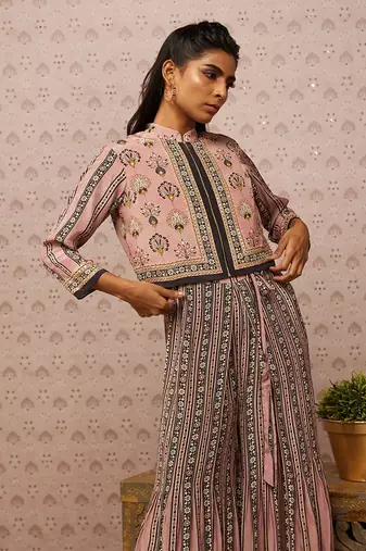Sarouk Printed Jumpsuit With Jacket