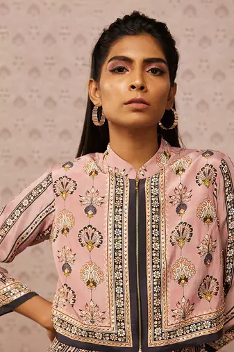 Sarouk Printed Jumpsuit With Jacket