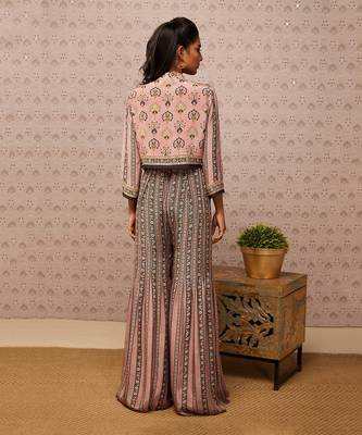 Sarouk Printed Jumpsuit With Jacket 5