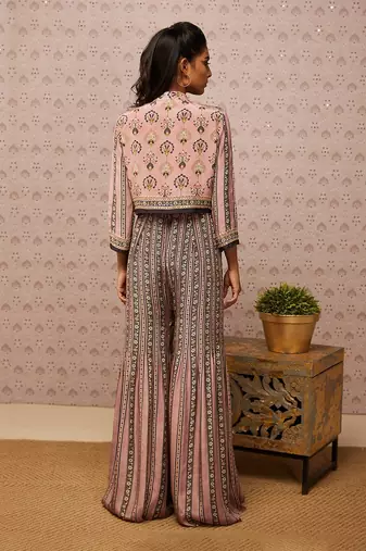 Sarouk Printed Jumpsuit With Jacket