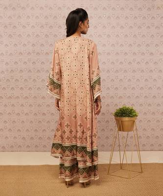 Bandhej Printed Co-Ord Set With Jacket 5