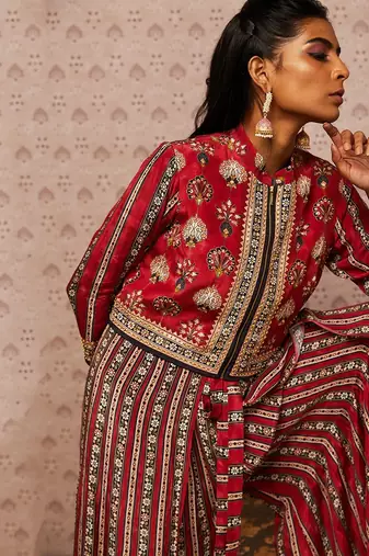 Sarouk Embroidered Jumpsuit With Jacket