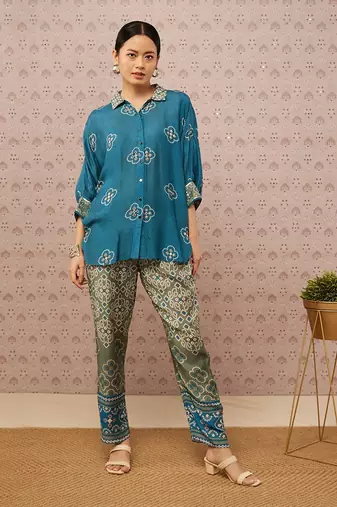 Bandhej Printed Co-Ord Set