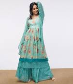 Blooming Bud Printed Sharara Set