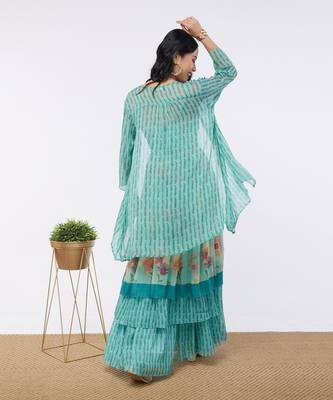 Blooming Bud Printed Sharara Set 4
