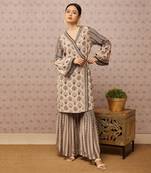 Sarouk Embroidered Angarkha Set