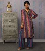 Ikaya Printed Angarkha Kurta Set