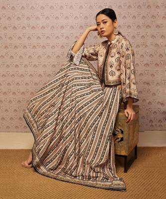 Sarouk Embroidered Lehenga Set With Jacket 1