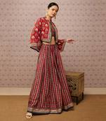 Sarouk Embroidered Lehenga Set With Jacket