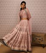 Sarouk Embroidered Lehenga With Dupatta