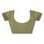 Green woven silk blend saree with blouse