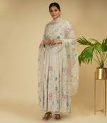 3 PIECE HAND EMBROIDERED ANARKALI SET