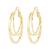 Gold Tone Hoop Earrings