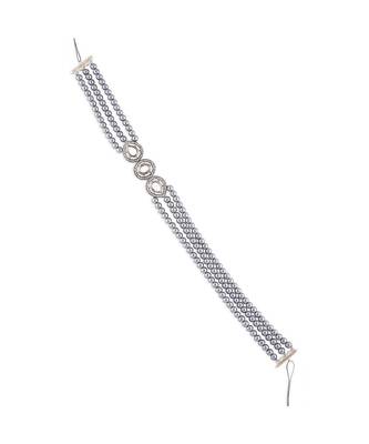 Grey Pearl And Kundan Polki Kamarband 3