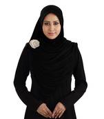 Mehar Hijab's Modest Women's stylish Soft feel good Anarkali wraparound Hijab Black XL