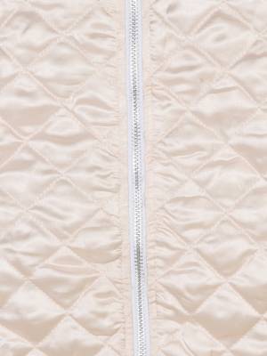 Budding Bees Girls Reversible Quilted Jacket-Cream 3