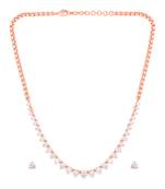 White swarovski crystal necklaces