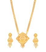 Gold crystal necklaces