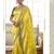 Yellow woven silk saree with blouse