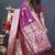 Purple Faux kanchipuram Blend Pure silk handloom saree