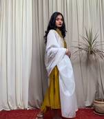 Golden plain chanderi salwar
