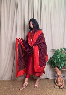 Black plain chanderi salwar 2