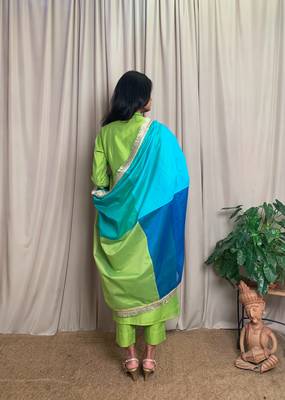 Black plain chanderi salwar 3