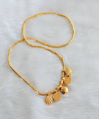 Gold tone Lakshmi coin Bottu mangalyam dj-36462 1