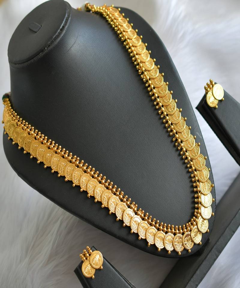 Gold tone Lotus coin haar set dj-15279 DREAMJWELL 3993664