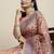 Women's Geometric Printed Woven Cotton Saree With Unstitched Blouse Piece For Wedding, Party, DailyWear and Festival