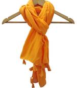 Plain dobby scarves with fringes