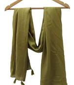 Plain dobby scarves with fringes