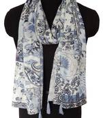 Printed Scarves With Fringes