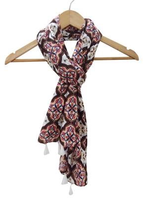 Printed Scarves With Fringes 3
