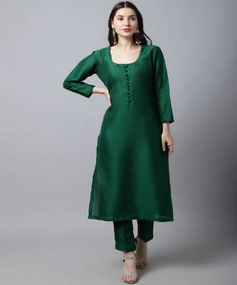 Sizzling Green Kurti with Pants 2