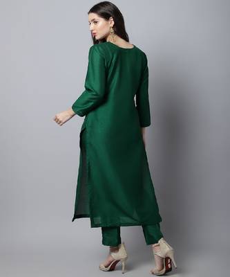 Sizzling Green Kurti with Pants 3