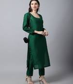 Sizzling Green Kurti with Pants
