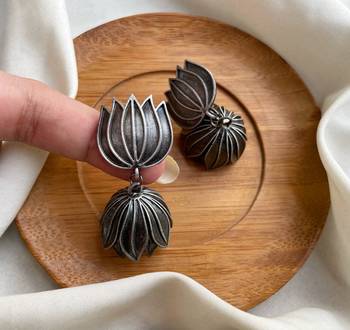 Oxidized Earring,Afghani Earring,Jhumkas,Antique Jewelry,Indian Jewelry,Silver Earring,Boho Jewelry,Dangle Earring 1