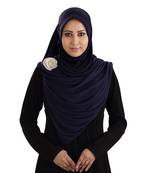 Mehar Hijab's Modest Women's stylish Soft feel good Anarkali wraparound Hijab Navy XL