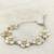 White mother of pearl bracelets