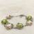 Green mother of pearl bracelets