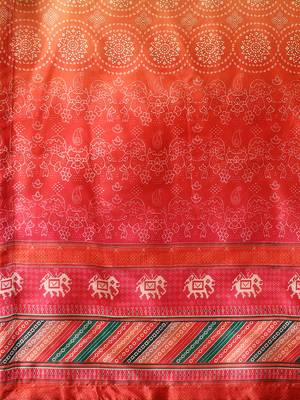 Pink embroidered art silk silk-kurtis 5