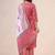 Pink printed cotton ethnic-kurtis